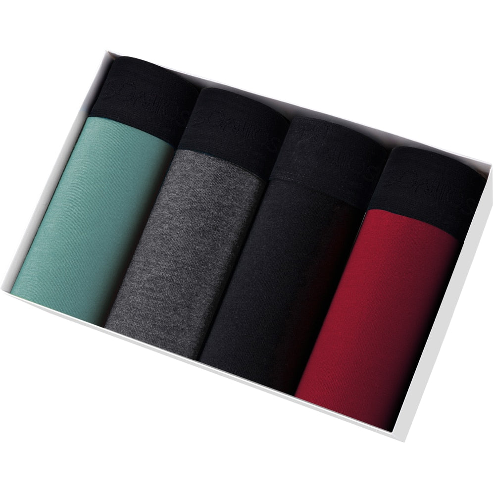 Lot de 4 Caleçons 95% Coton