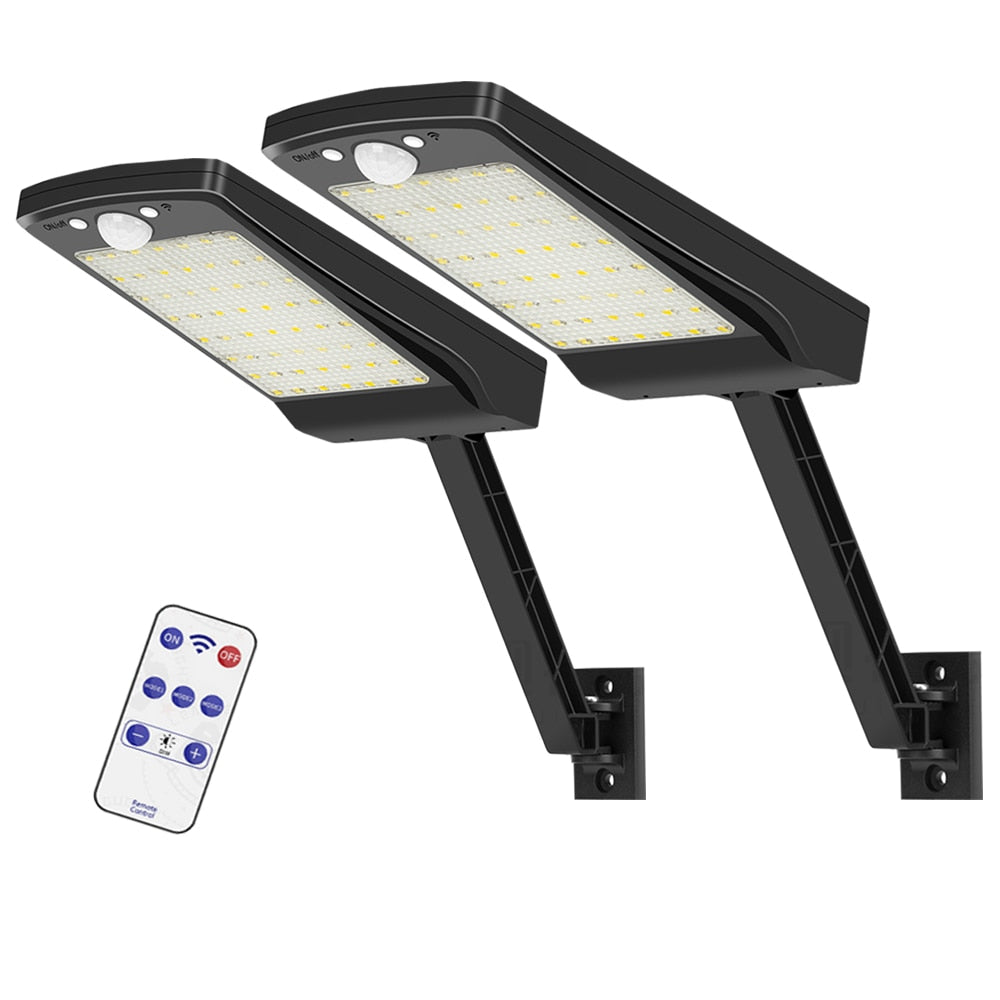 Lot de 2 lampadaires solaires