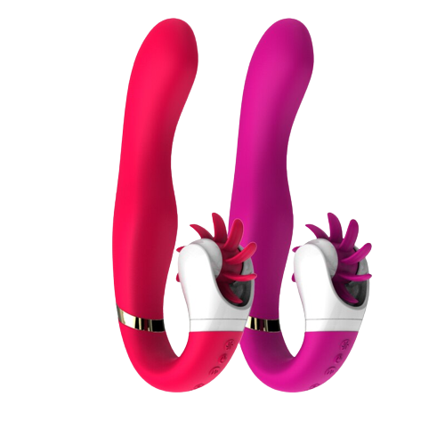 Gode vibromasseur simulateur de cunnilingus