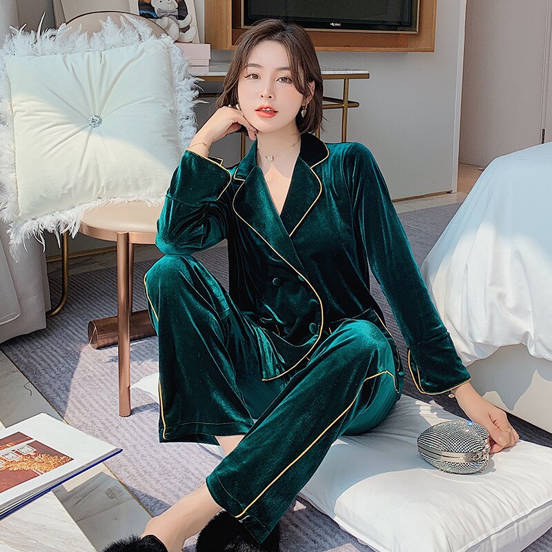 NOUVEAU - Ensemble Pyjama en Velours
