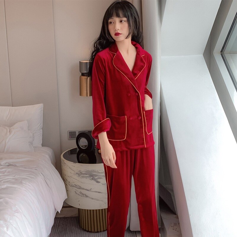 NOUVEAU - Ensemble Pyjama en Velours
