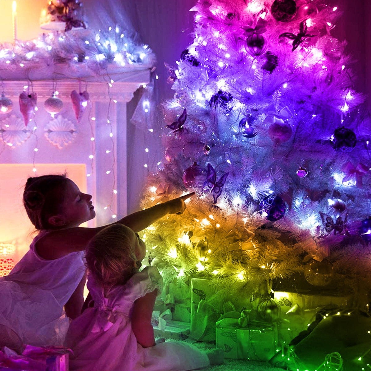 Guirlande de noël connectée
