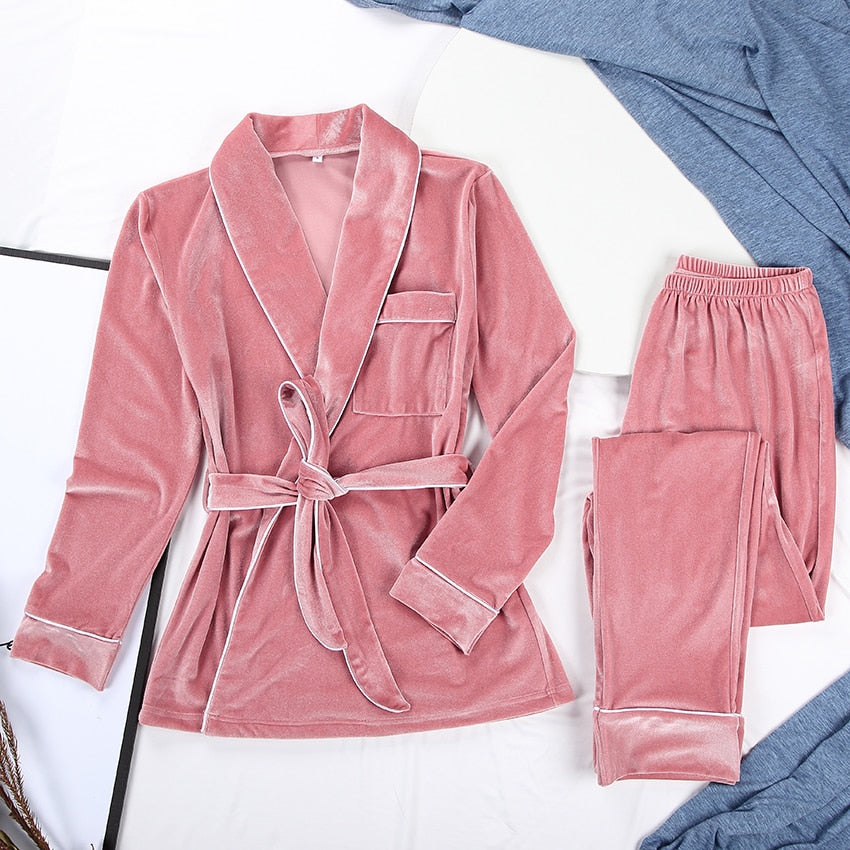 Pyjama Velours Kimono