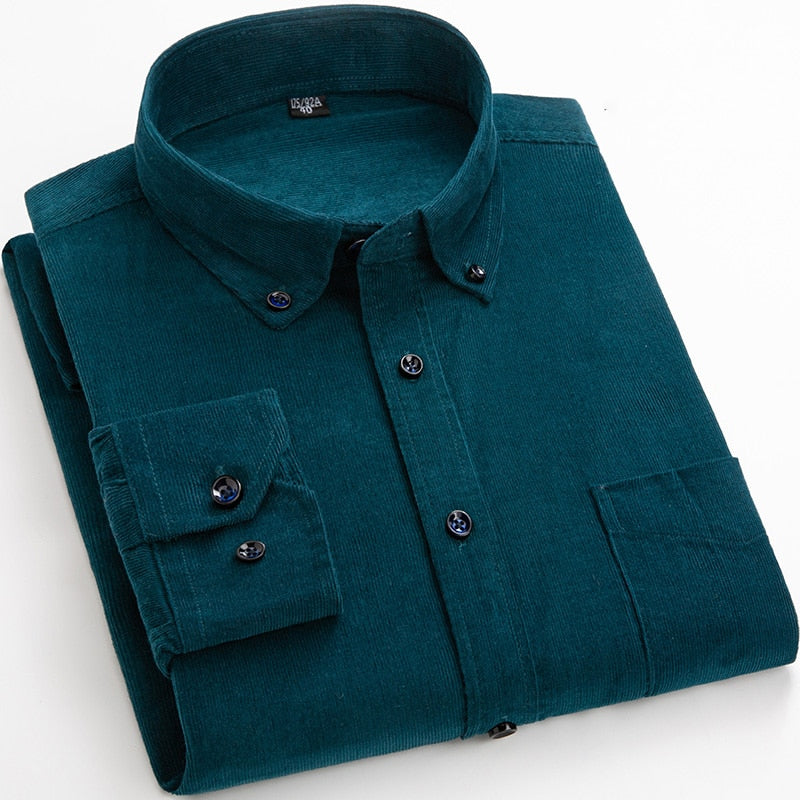 Chemise en velours côtelé