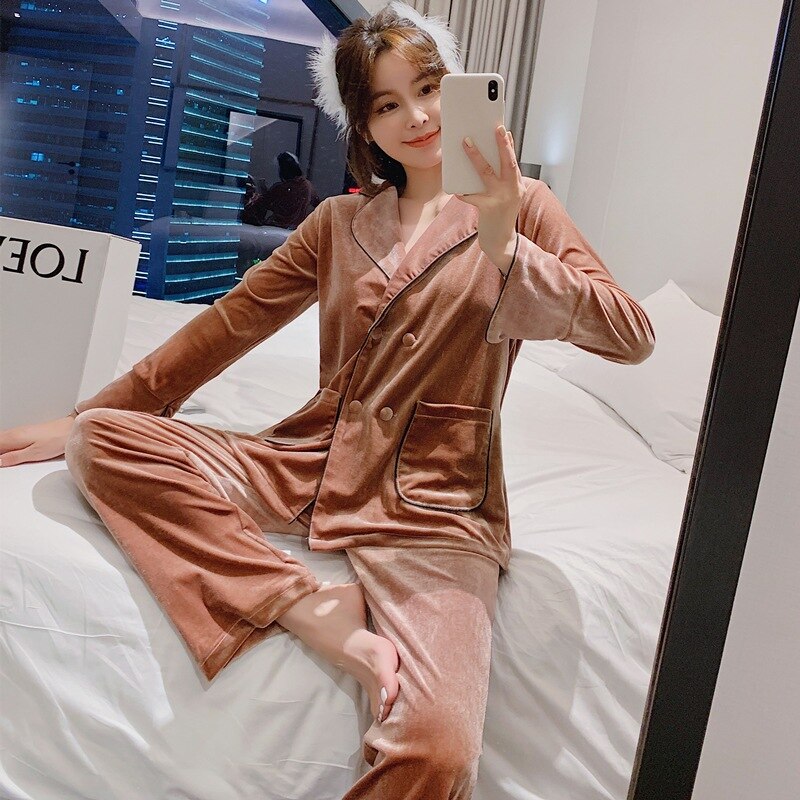 NOUVEAU - Ensemble Pyjama en Velours