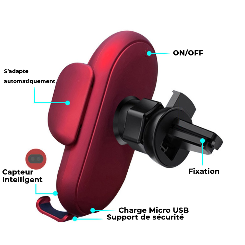 Support de téléphone automatique + Charge