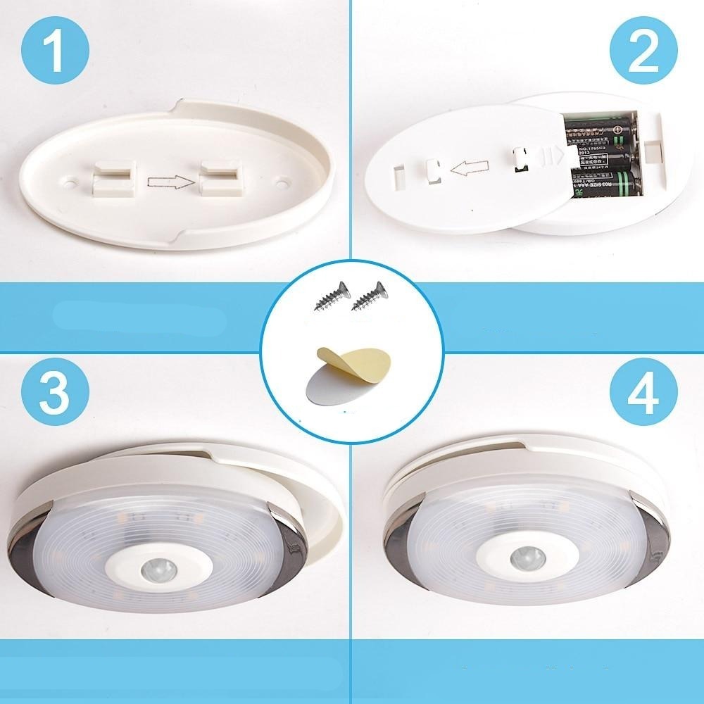 TOP VENTES I Lot de 6 Spots LED à Capteur de Mouvement