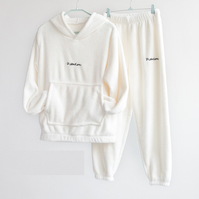 Pyjama en flanelle à capuch