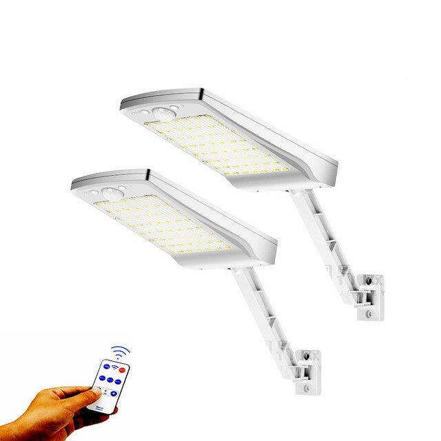 Lot de 2 lampadaires solaires