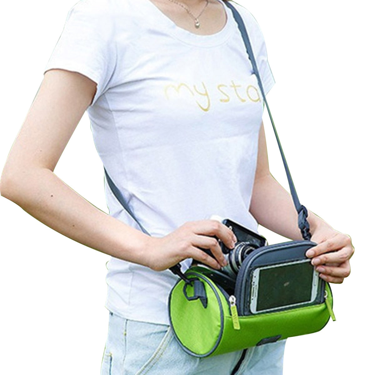 Support téléphone + pochette pour vélo