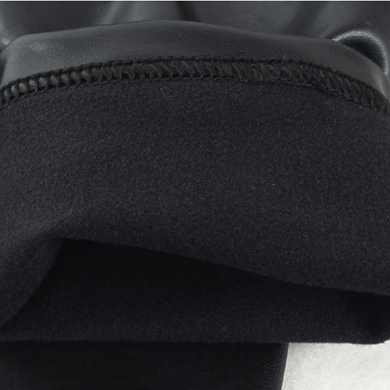Legging Effet Cuir Fourré