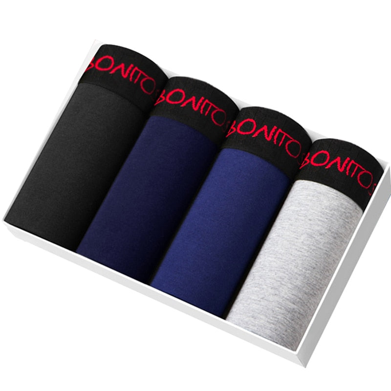 Lot de 4 Caleçons 95% Coton