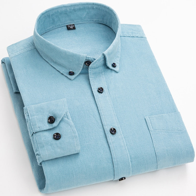 Chemise en velours côtelé