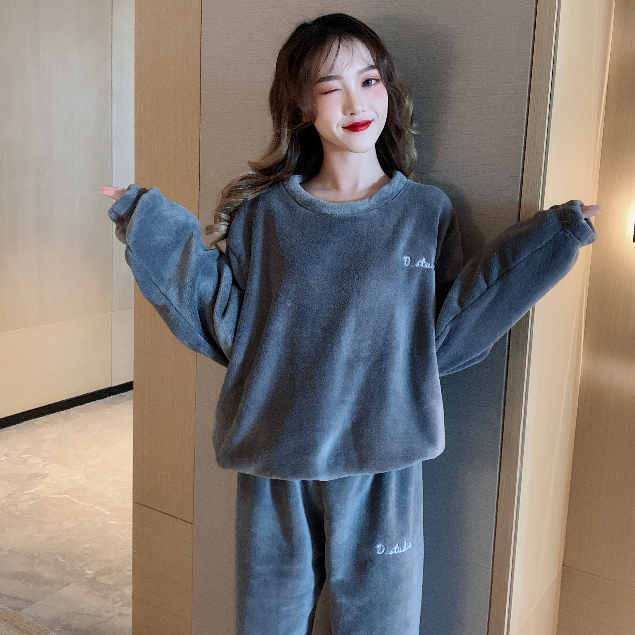 Paula - Pyjama en polaire cocooning femme