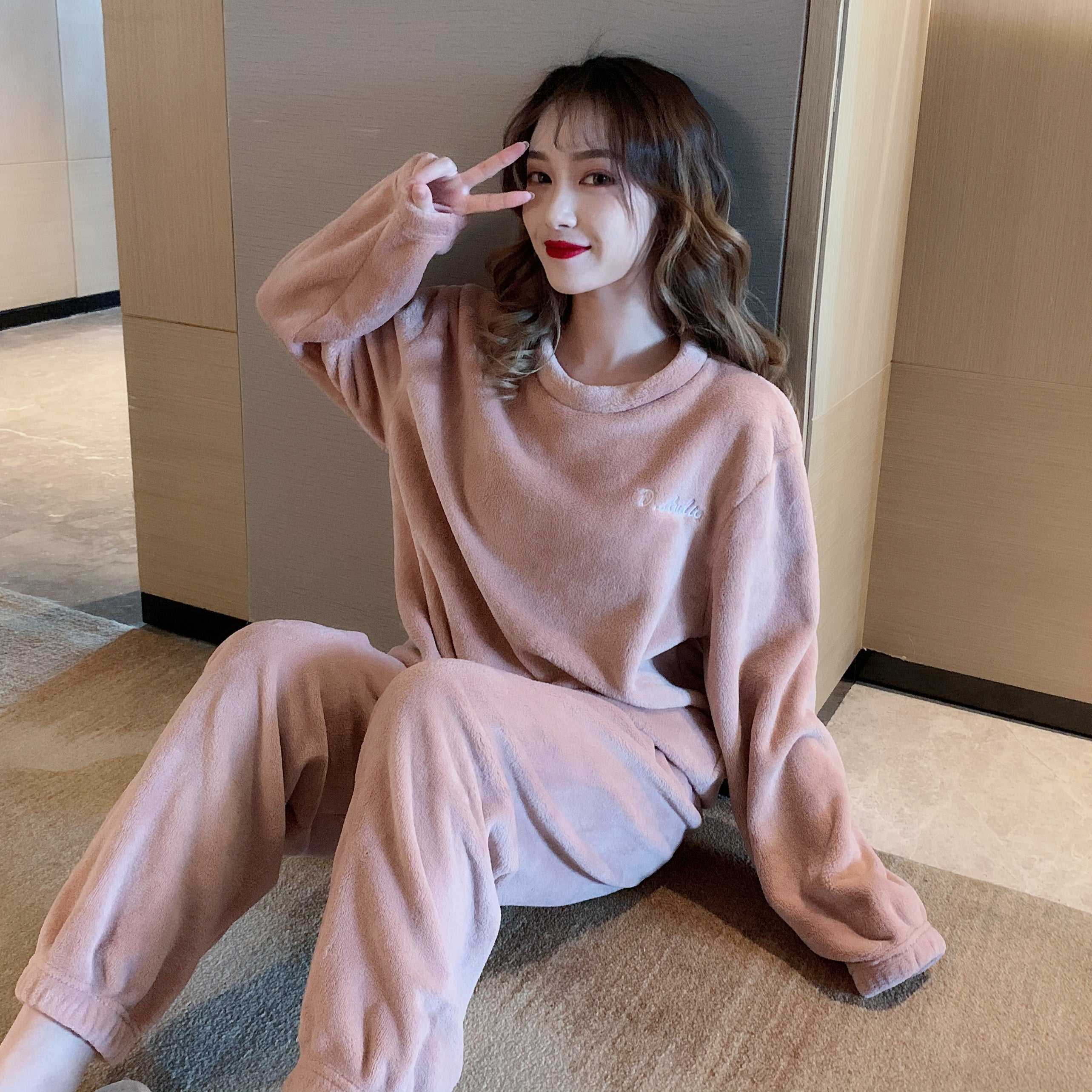 Paula - Pyjama en polaire cocooning femme