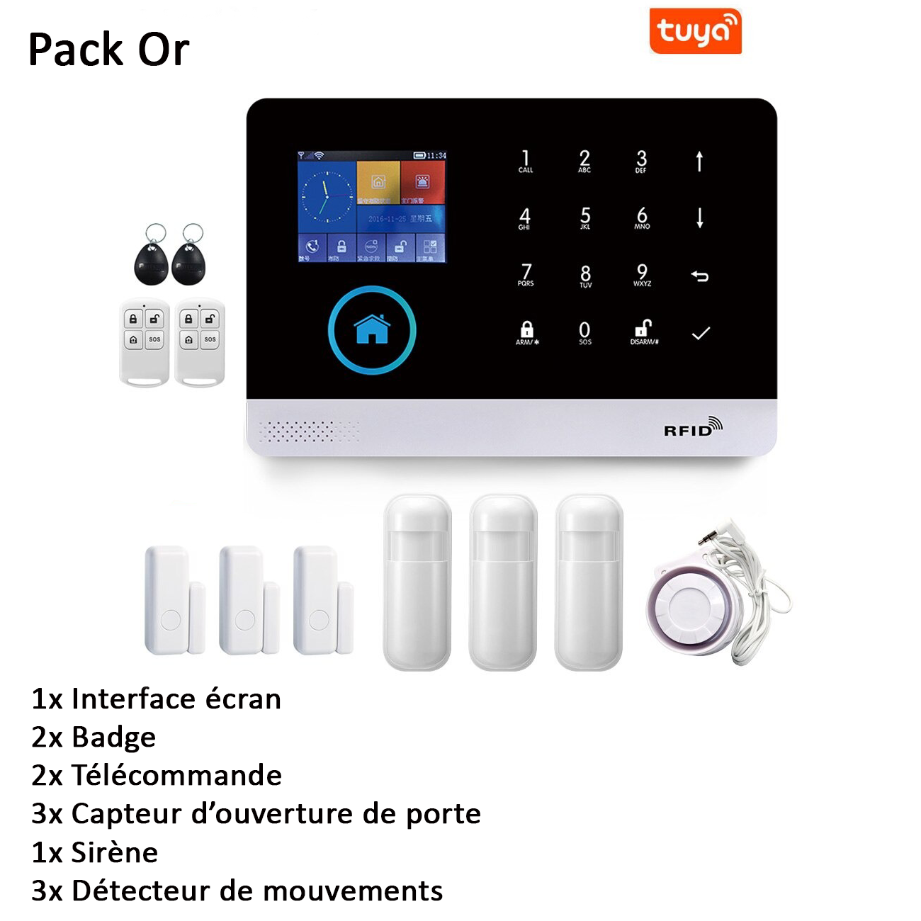 Système d'alarme domestique wifi