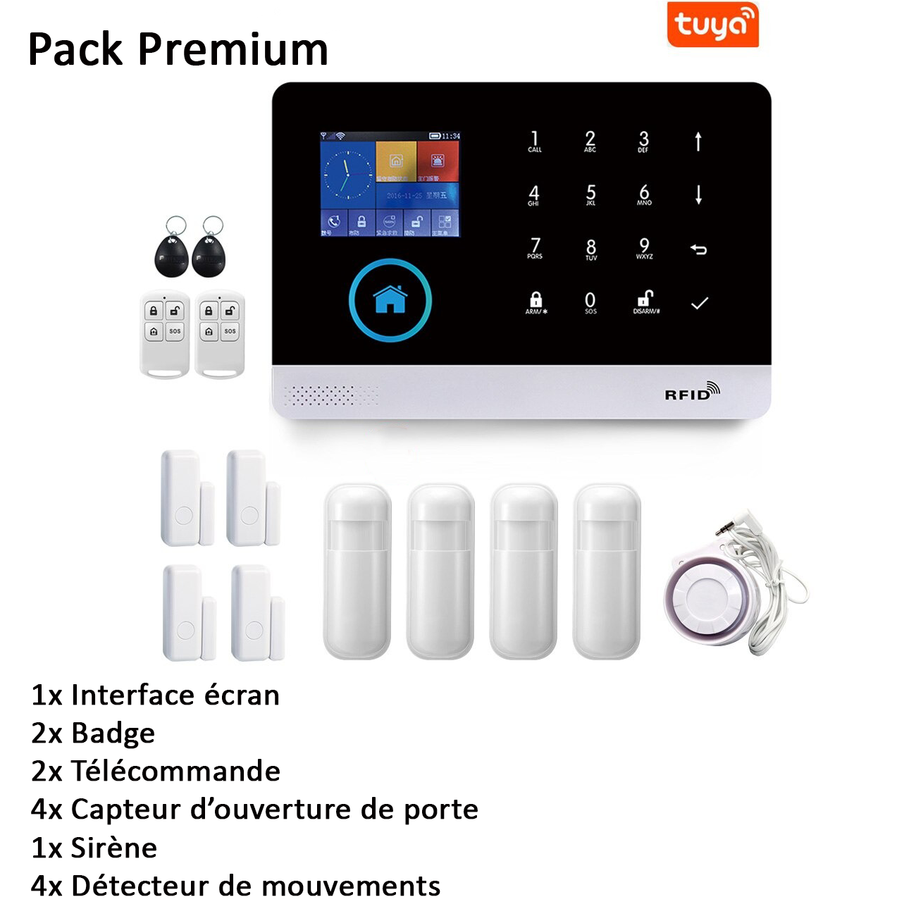 Système d'alarme domestique wifi