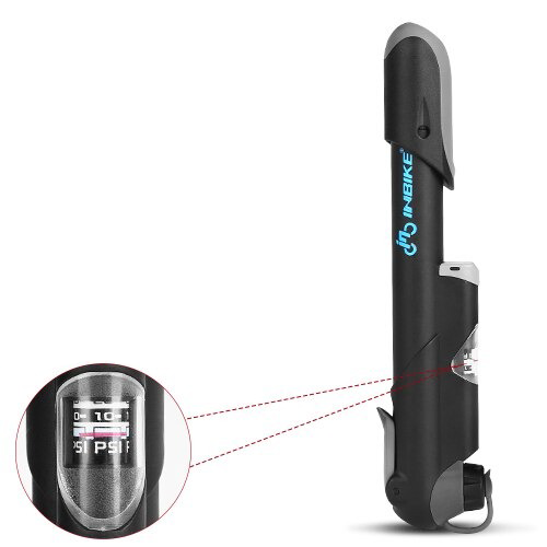 Mini pompe à vélo à manomètre