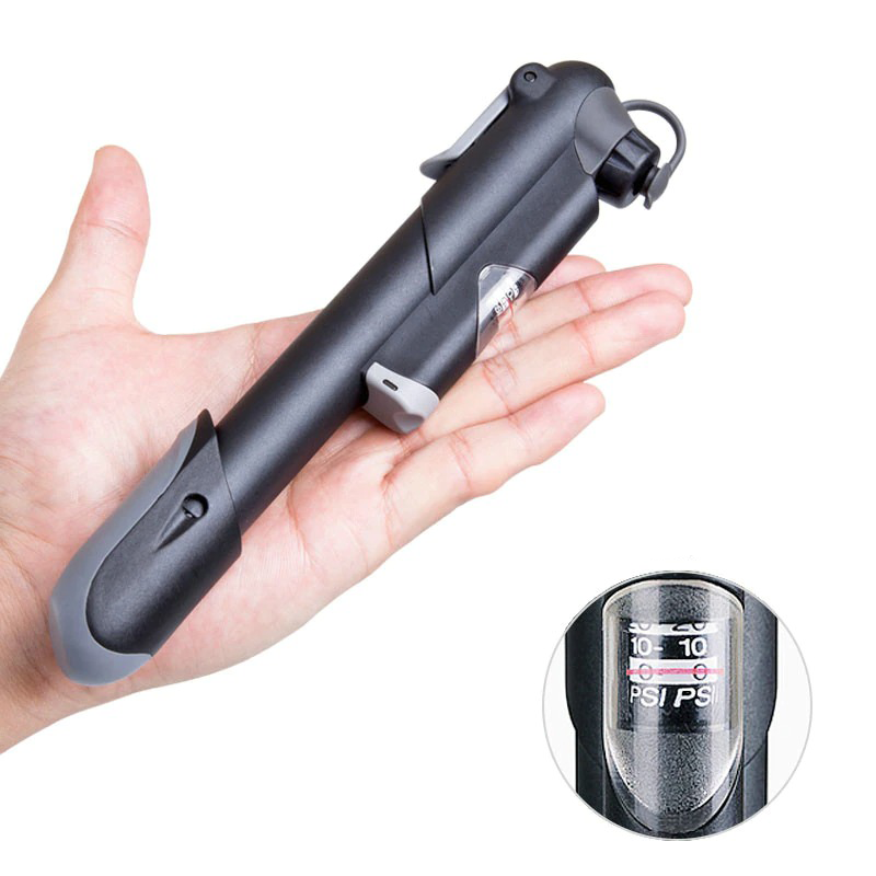 Mini pompe à vélo à manomètre