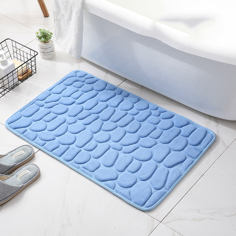 Tapis de bain effet galets