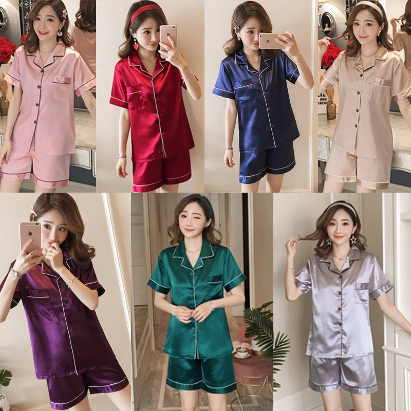Pyjama d'été en satin