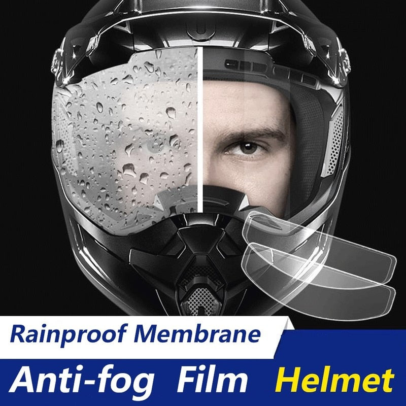 Lot de 2 Filtres Anti Buée + Anti Pluie Visière de CasqueLot de 2 Filtres Anti Buée + Anti Pluie Visière de Casque