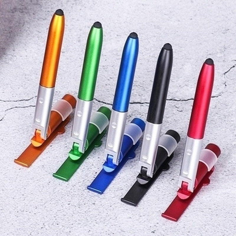 Lot de 3 Stylos Pliables avec Lumière LED Intégrée
