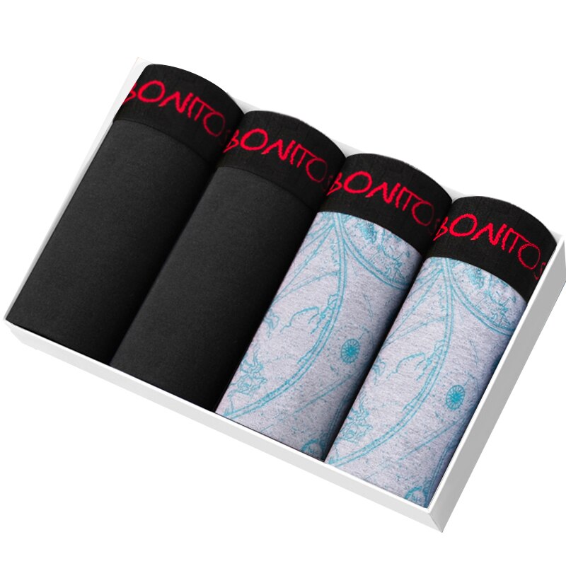 Lot de 4 Caleçons 95% Coton