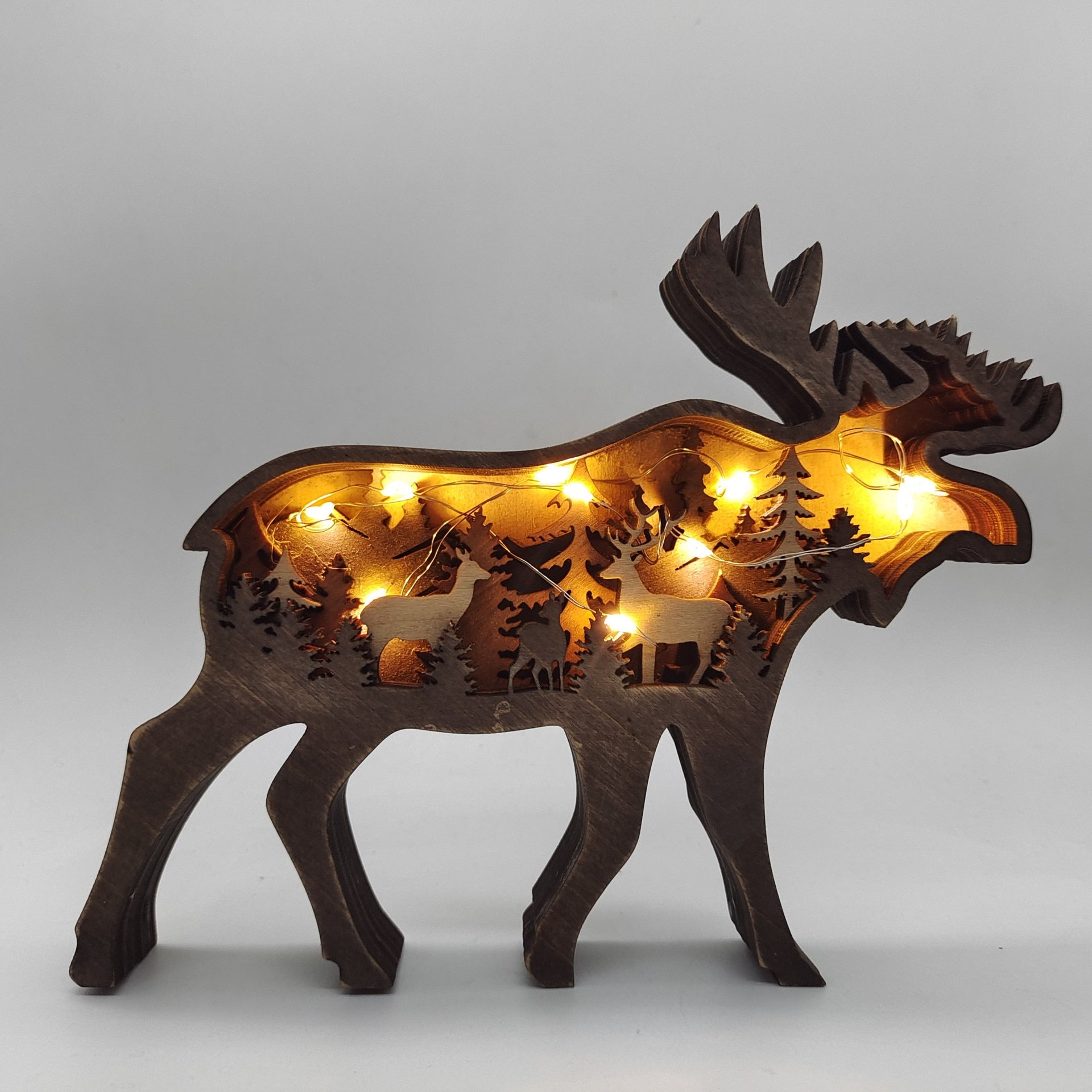 Lampe en Bois Décorative