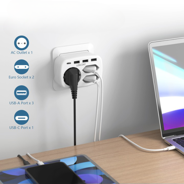 Multiprise Ultra Compacte 6 Appareils