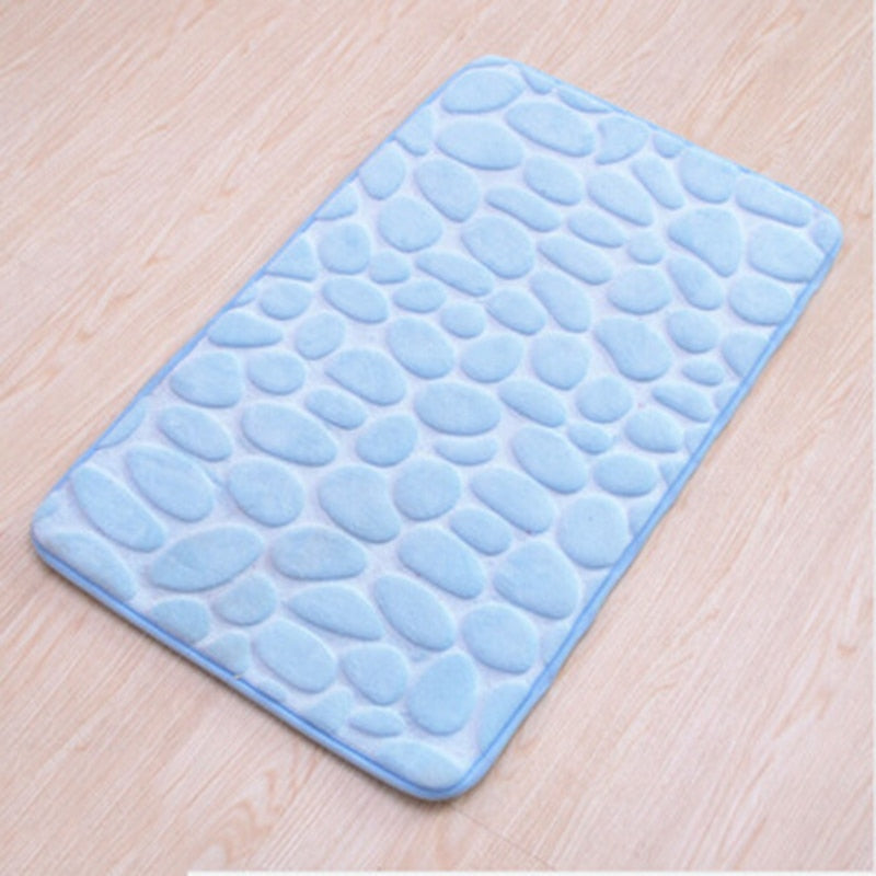Tapis de bain effet galets