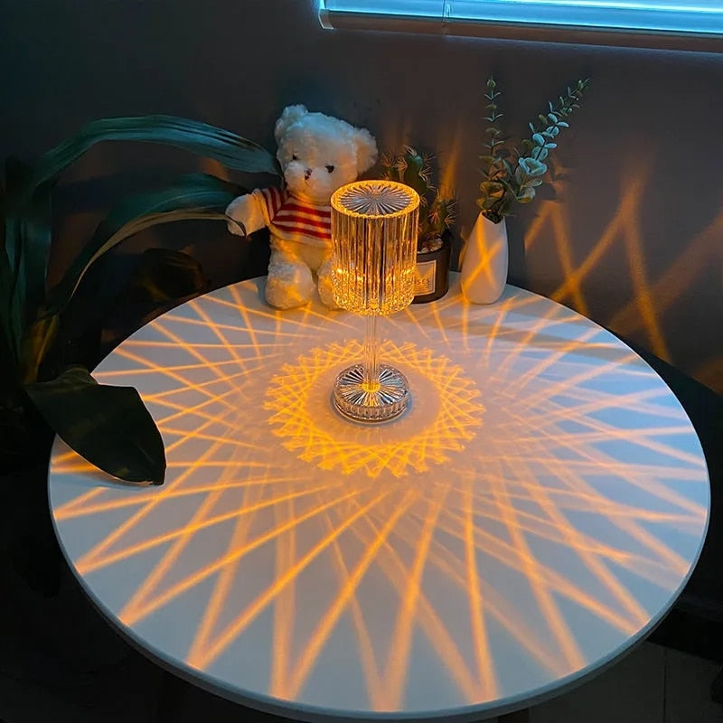 Lampe Effet Cristal Multicolore