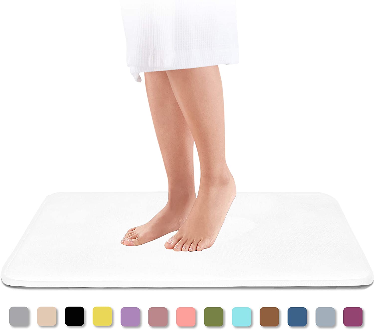 Tapis de Bain Moelleux et Ultra Absorbant