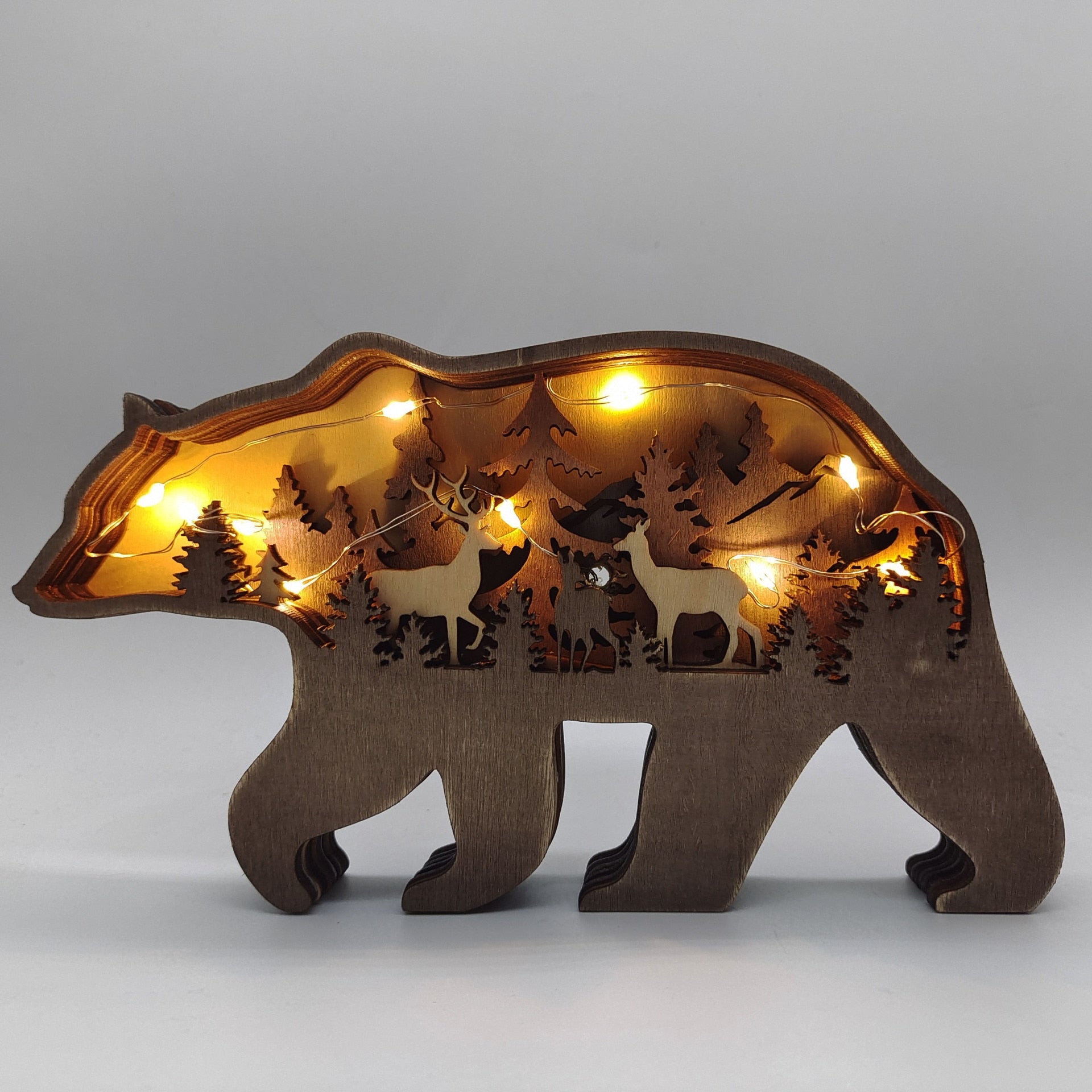 Lampe en Bois Décorative