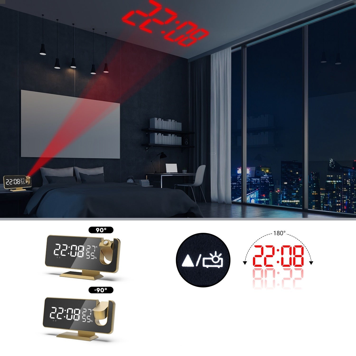 Radio Réveil Projection Numérique