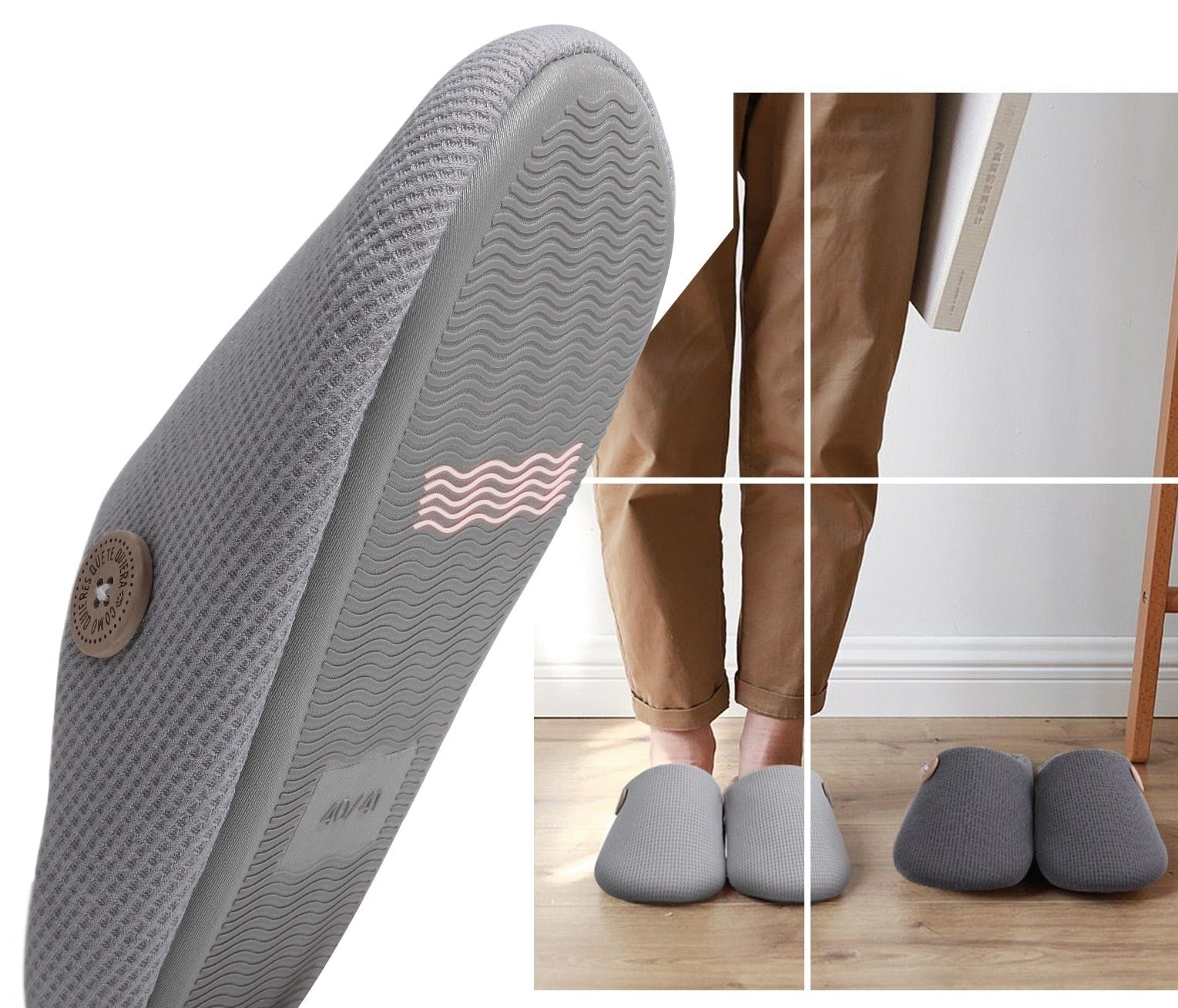 Pantoufles à Mémoire de Forme