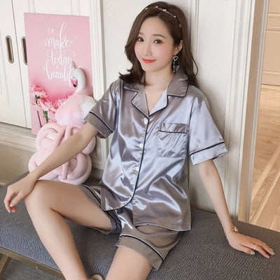 Pyjama d'été en satin