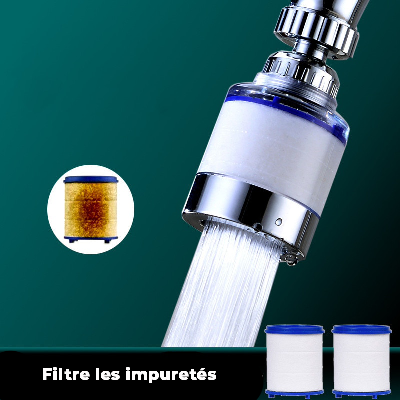 Lot de 2 extensions douchette filtrante pour robinet
