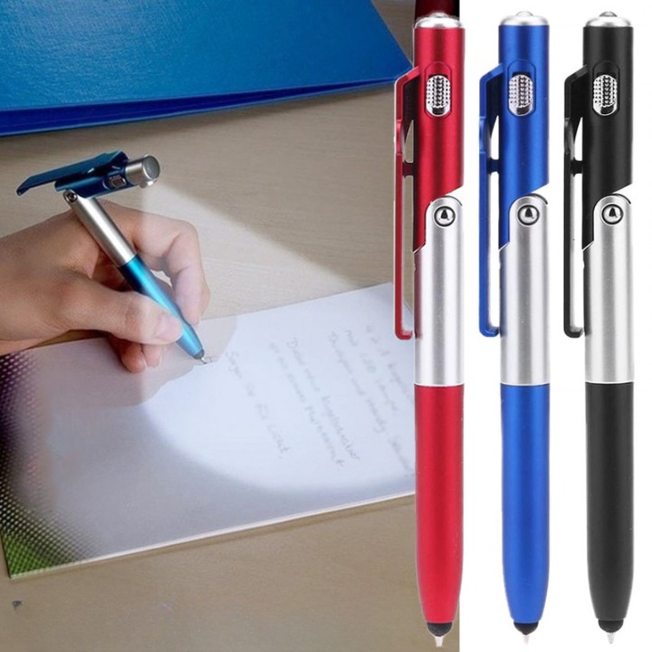 Lot de 3 Stylos Pliables avec Lumière LED Intégrée