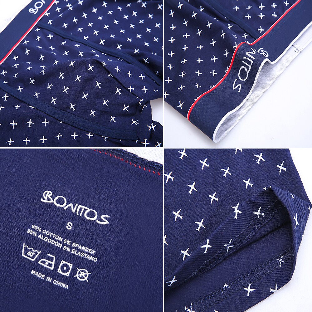 Lot de 4 Caleçons 95% Coton