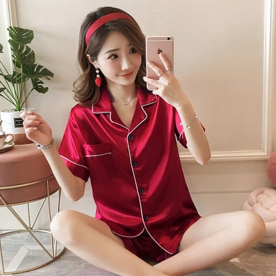 Pyjama d'été en satin