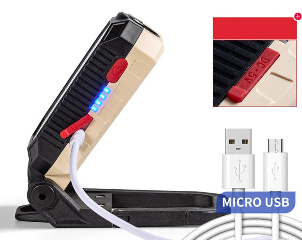 Lampe de Poche Pliable Magnétique