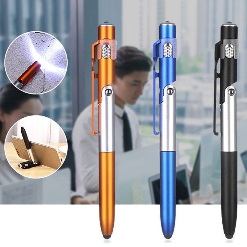 Lot de 3 Stylos Pliables avec Lumière LED Intégrée