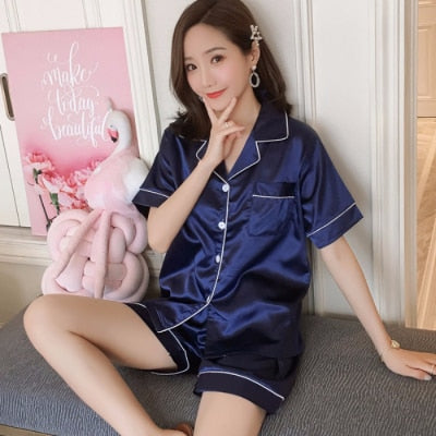 Pyjama d'été en satin