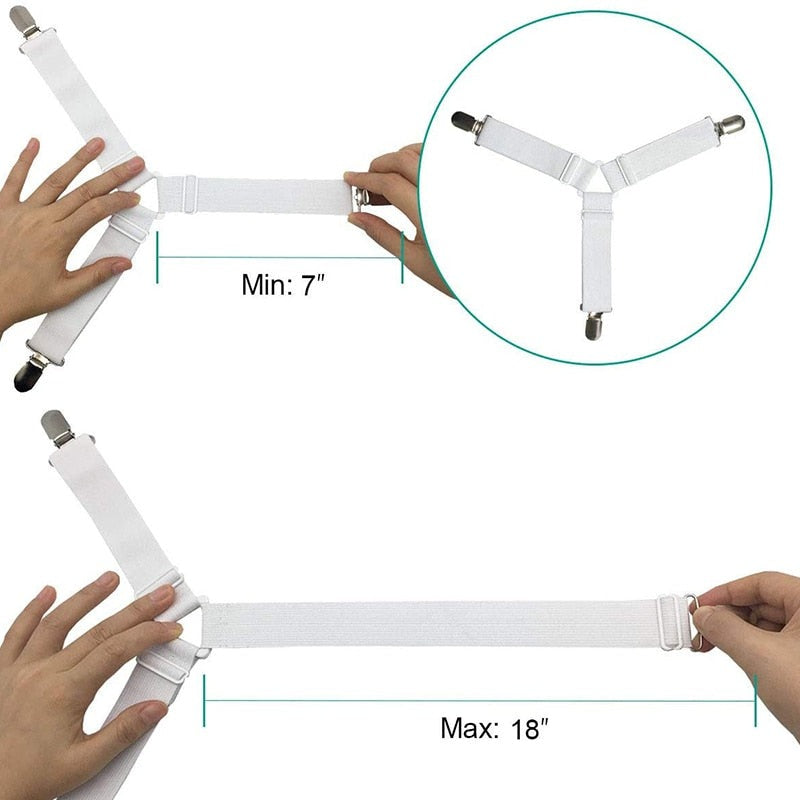 Attaches Anti Glisse Drap de Dessous