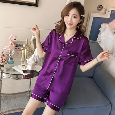 Pyjama d'été en satin