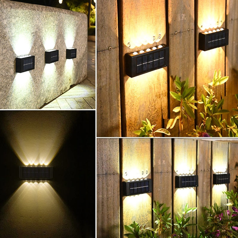 Lot de 4 Appliques Solaires Murales
