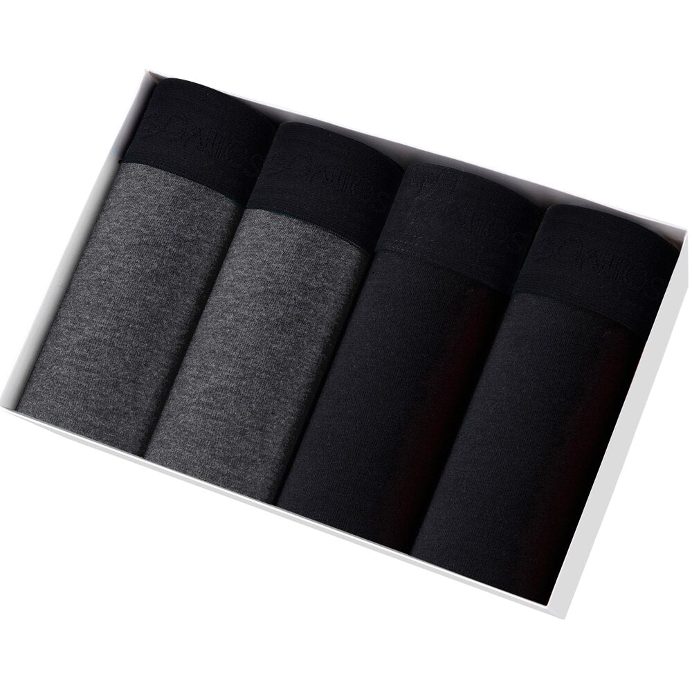 Lot de 4 Caleçons 95% Coton