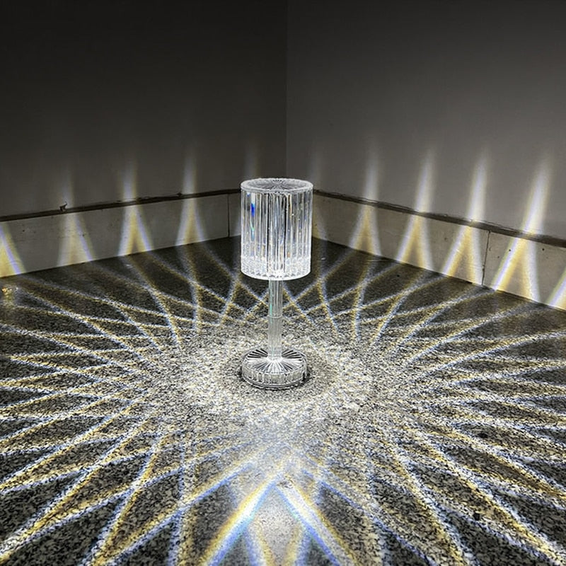 Lampe Effet Cristal Multicolore