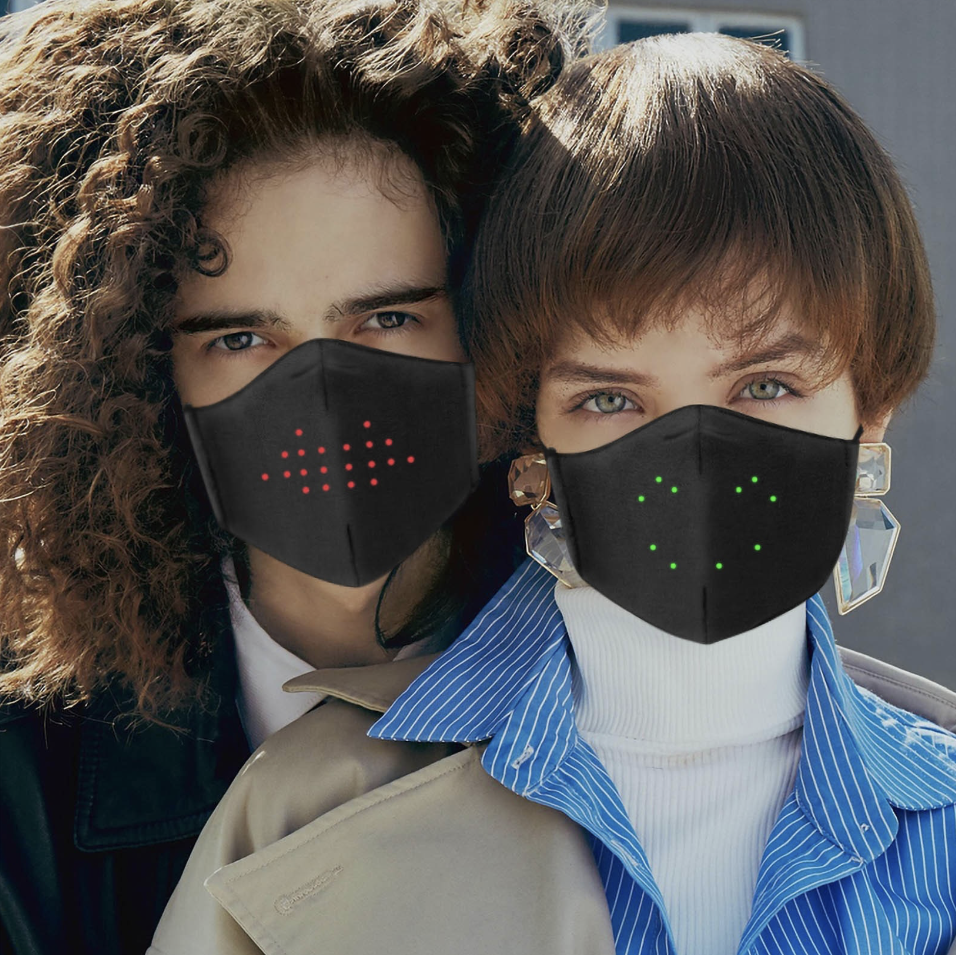 TOP VENTE l Masque LED reconnaissance vocale